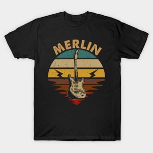 Proud To Be Merlin Personalized Name Birthday T-Shirt